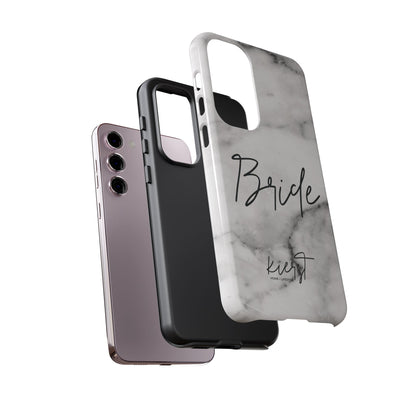 Bride Lived-In White and Grey Marble Samsung Galaxy Phone Case