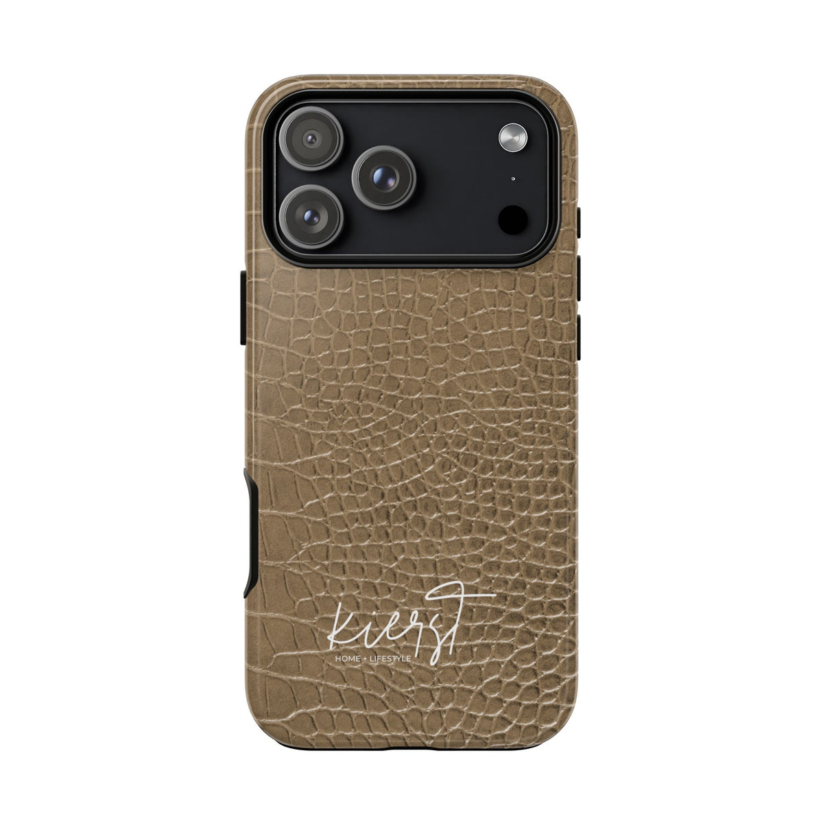 Tan Alligator Print iPhone Cas