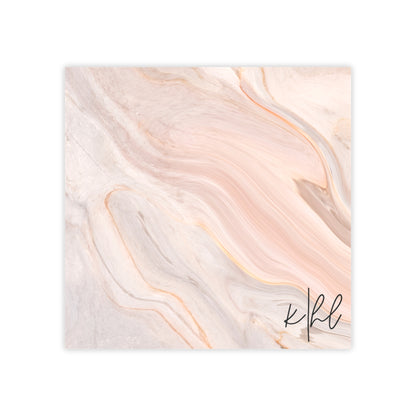 Blush Swirl Marble Post-it® Note Pad | Soft Pink Marble-Inspired Sticky Notes for Chic Desks
