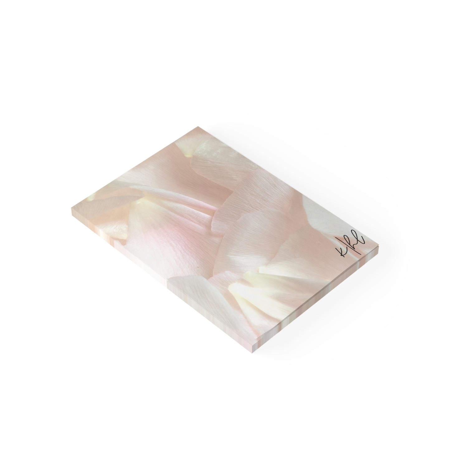 Iridescent Petals Post-it® Note Pad | Soft Pink Floral Sticky Notes for Elegant Everyday Reminders