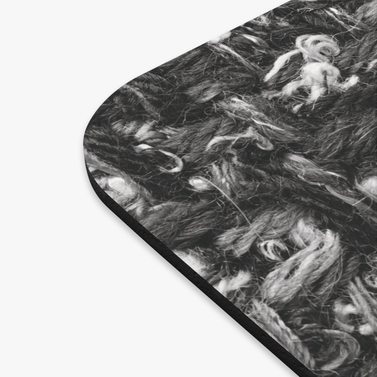 Grey Tweed Print Mouse Pad