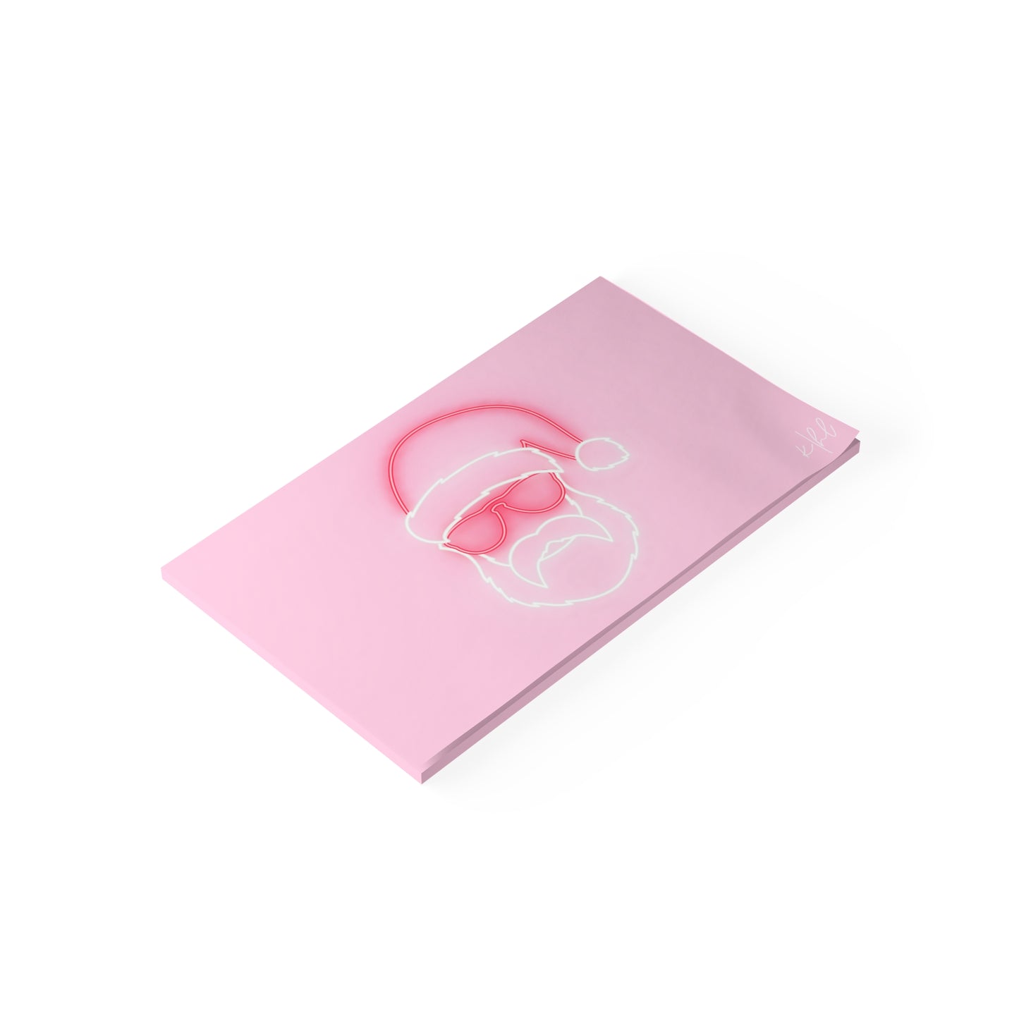 Neon Sign on Pink Post-it® Note Pad