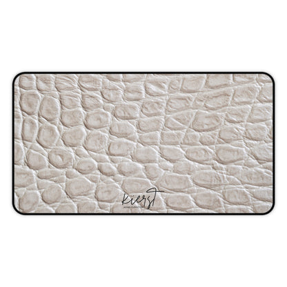 Cream Reptile Print Desk Mat