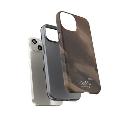 Brown Abstract iPhone Case