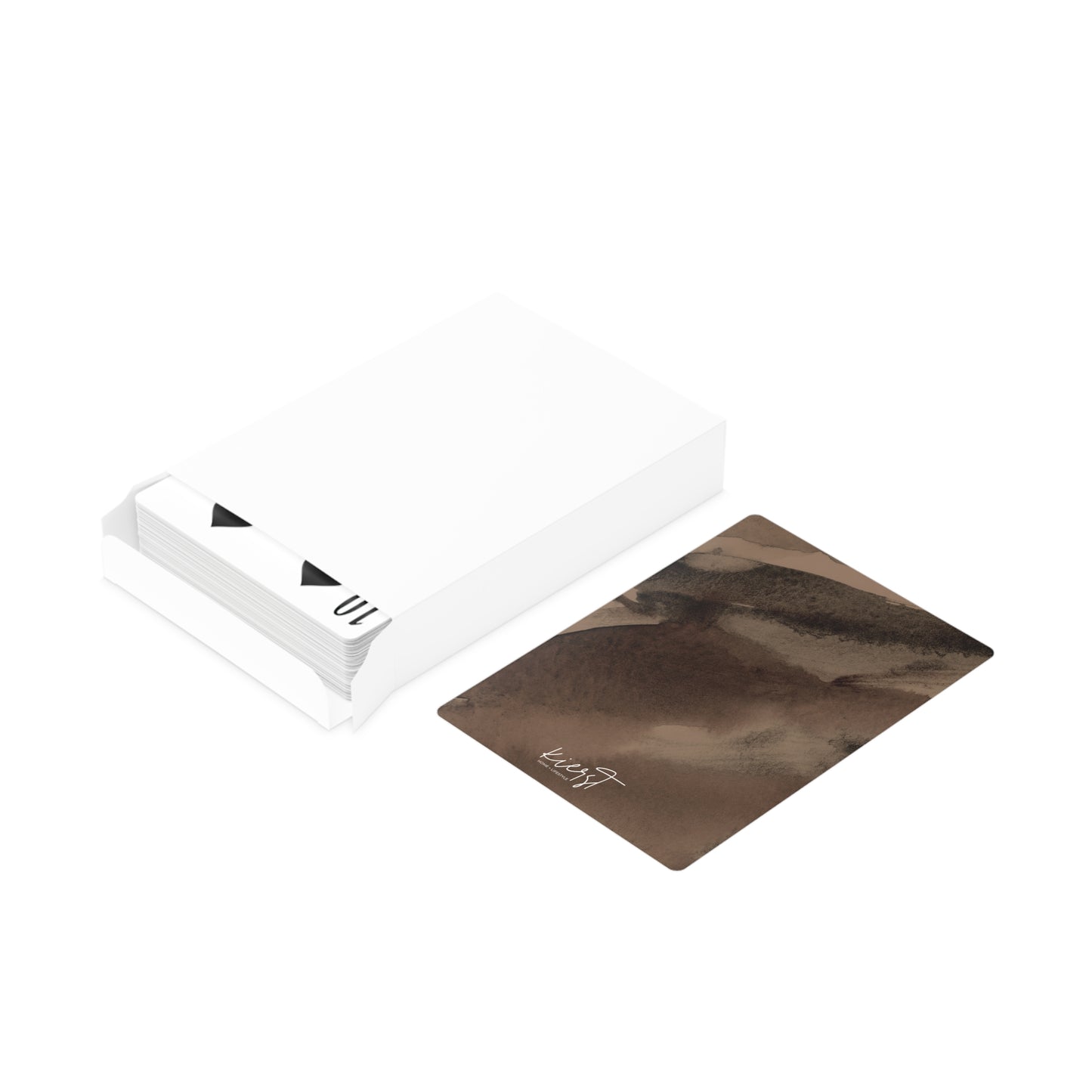 Brown Abstract Poker Playing Cards