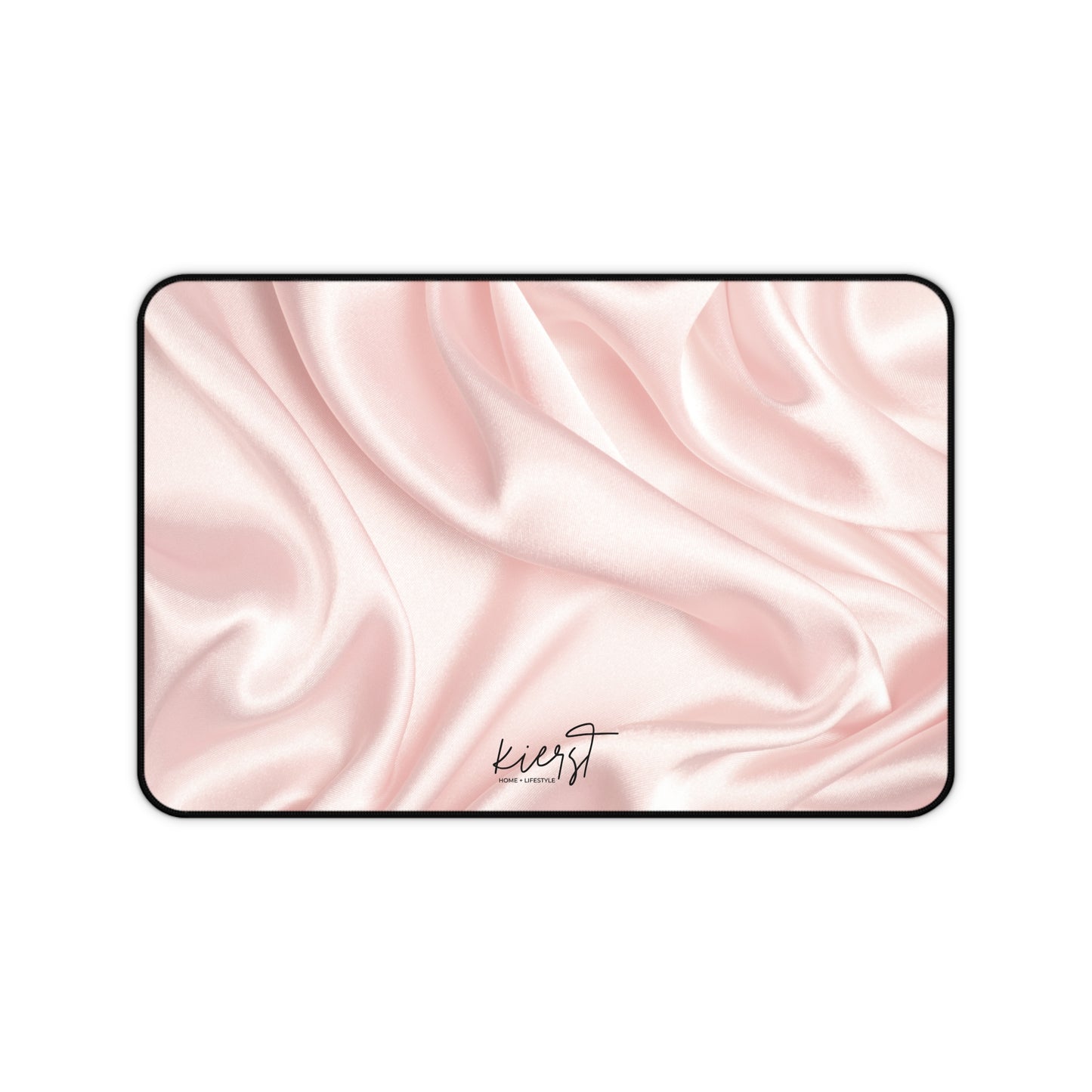 Pink Silk Print Desk Mat