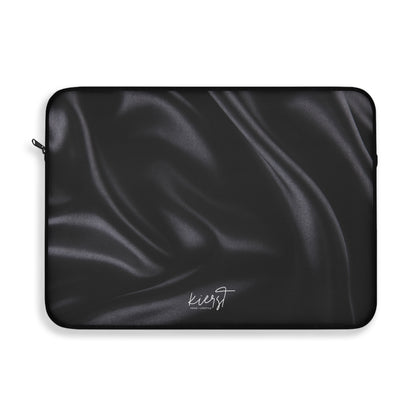 Black Silk Print Laptop Sleeve