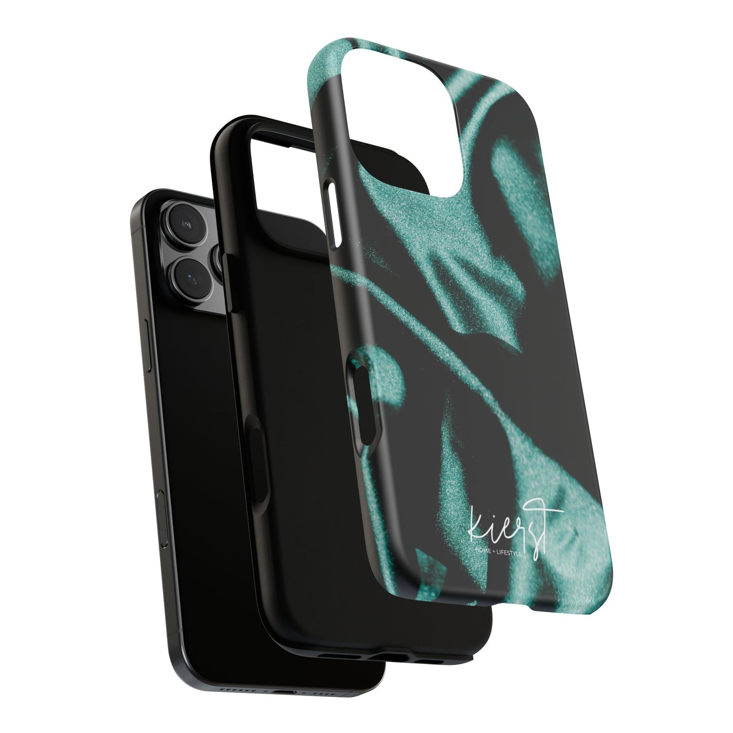 Emerald Silk Print iPhone Case