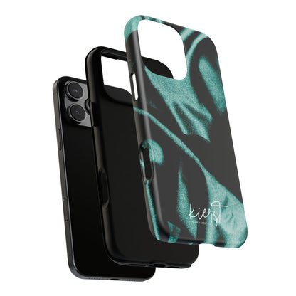Emerald Silk Print iPhone Case