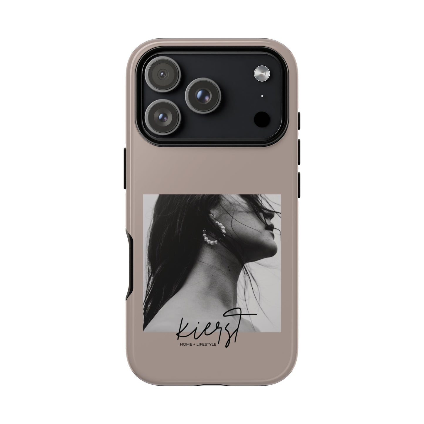 Black & White Fashion Portrait iPhone Case