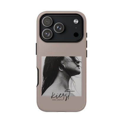Black & White Fashion Portrait iPhone Case
