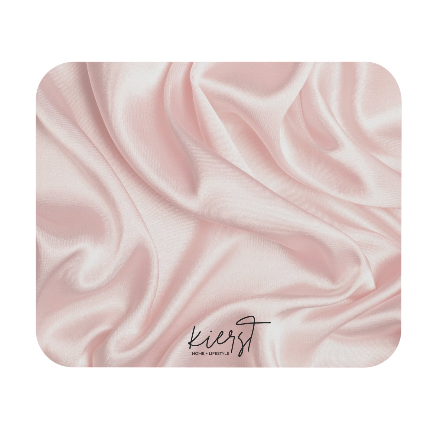 Pink Silk Print Mouse Pad