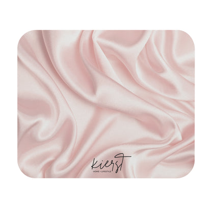 Pink Silk Print Mouse Pad