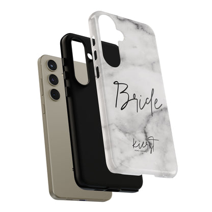 Bride Lived-In White and Grey Marble Samsung Galaxy Phone Case