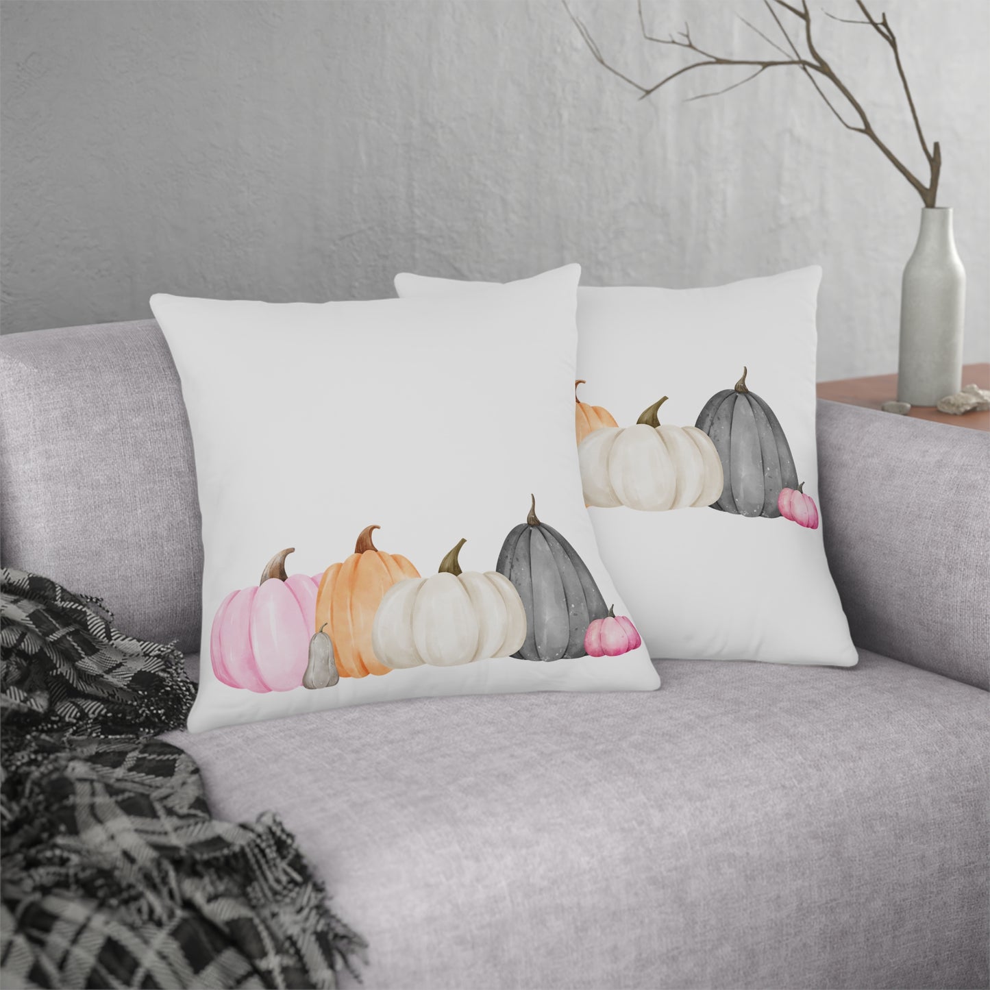 Watercolor Pumpkins Waterproof Pillows