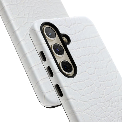 White Alligator Samsung Galaxy Case | Classic Texture Meets Modern Edge