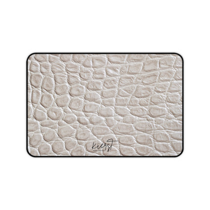 Cream Reptile Print Desk Mat