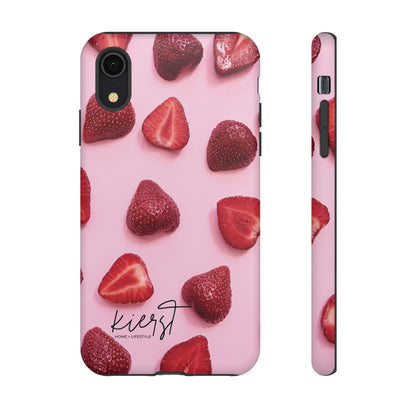 Strawberries iPhone Case | A Sweet Statement Rooted in Soft Luxury