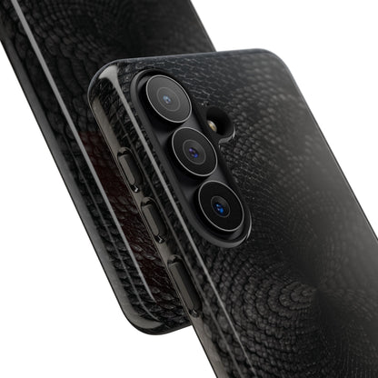 Black + Grey Snake Print Samsung Galaxy Phone Case