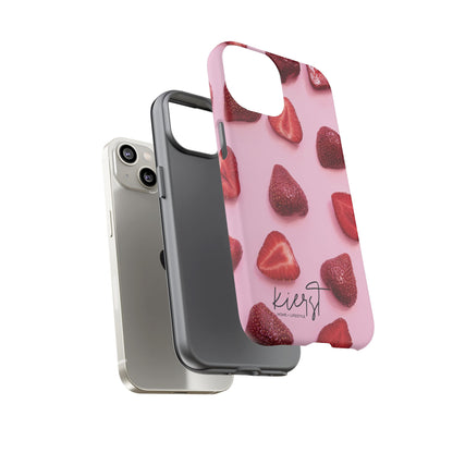Strawberries iPhone Case | A Sweet Statement Rooted in Soft Luxury