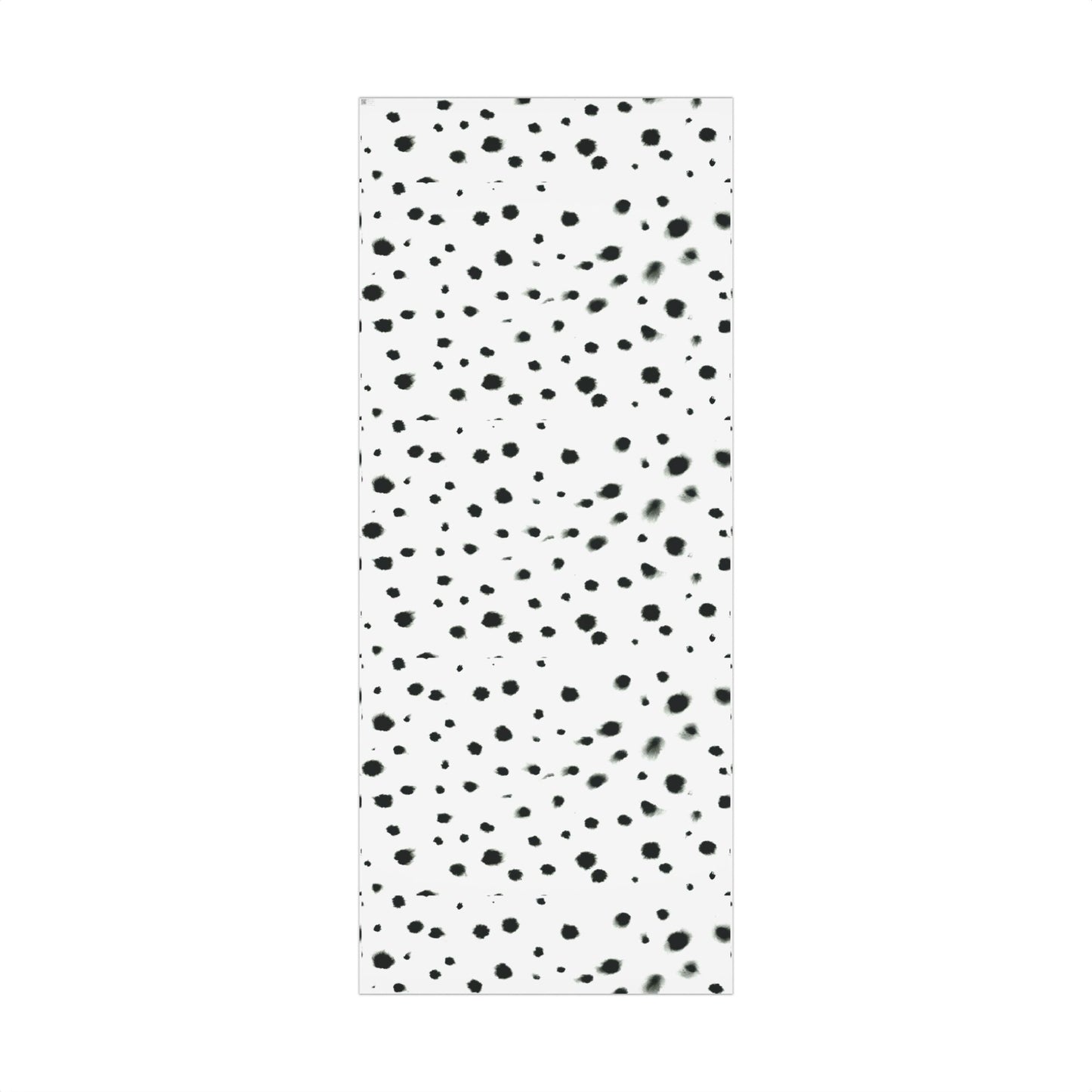 Smudged Black Spots on White Gift Wrapping Paper