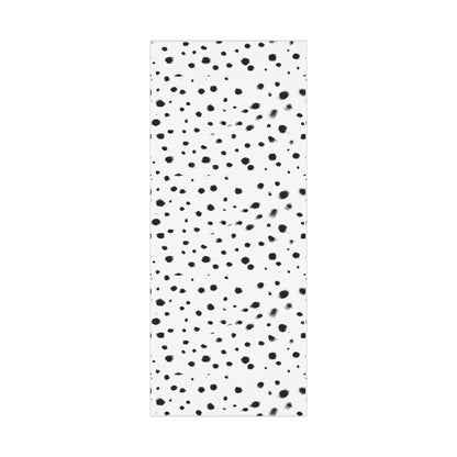 Smudged Black Spots on White Gift Wrapping Paper