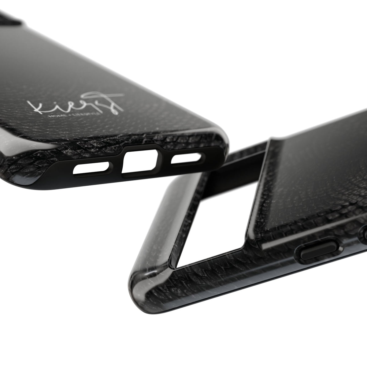 Black + Grey Snake Print Google Pixel Phone Case