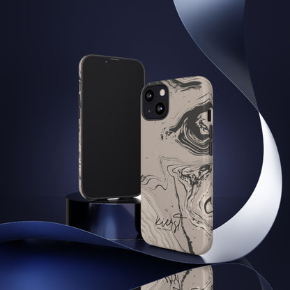 Cream, Grey, and Taupe Marble iPhone Case | A Bold Neutral Grounded in Softness