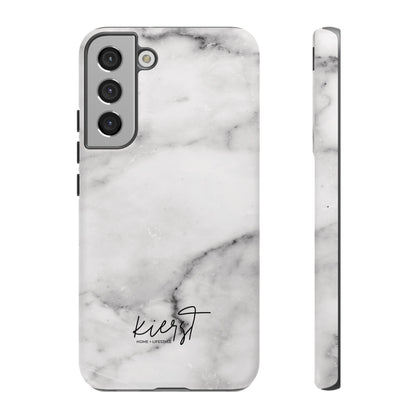Lived-In White and Grey Marble Samsung Galaxy Case | Soft Strength, Redefined