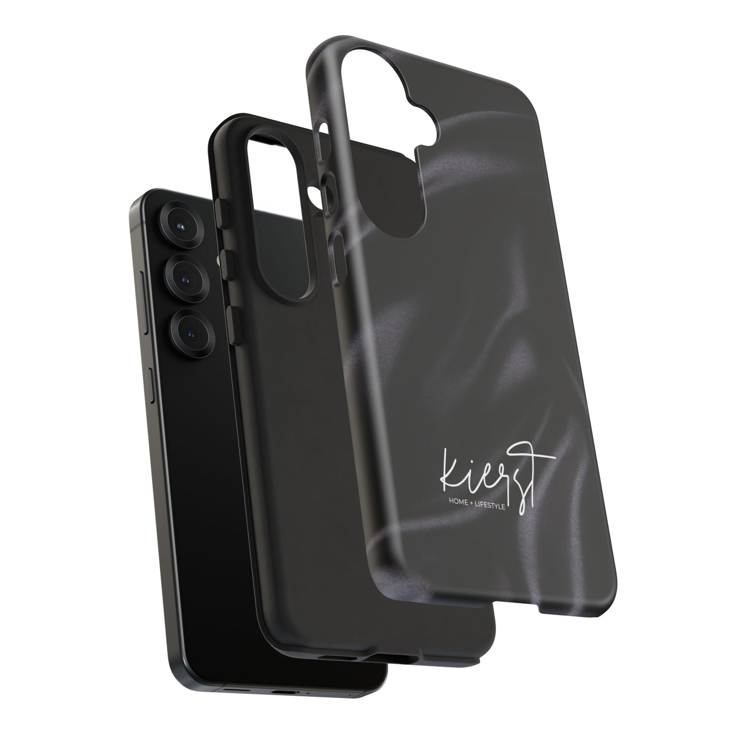 Black Silk Print Samsung Galaxy Phone Case