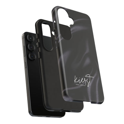 Black Silk Print Samsung Galaxy Phone Case