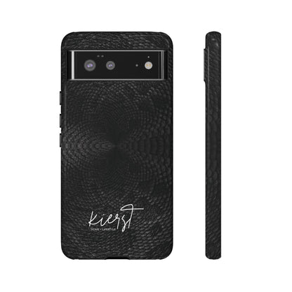Black + Grey Snake Print Google Pixel Phone Case