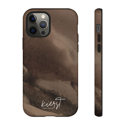 Brown Abstract iPhone Case