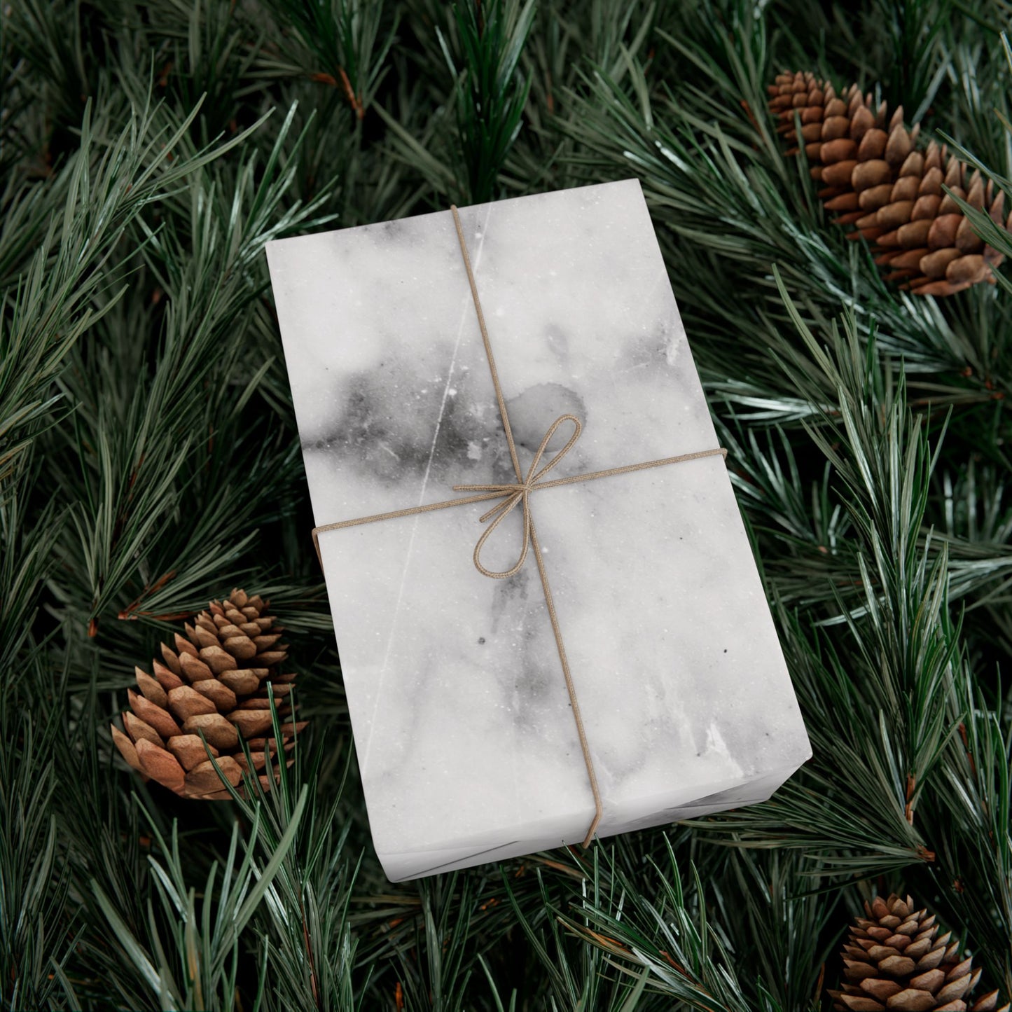 Lived-In Grey Marble Gift Wrapping Paper
