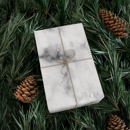 Lived-In Grey Marble Gift Wrapping Paper