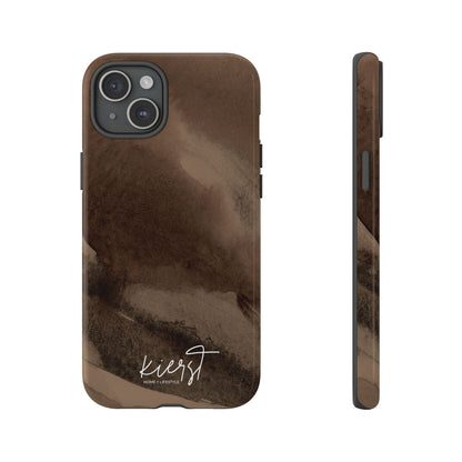 Brown Abstract iPhone Case