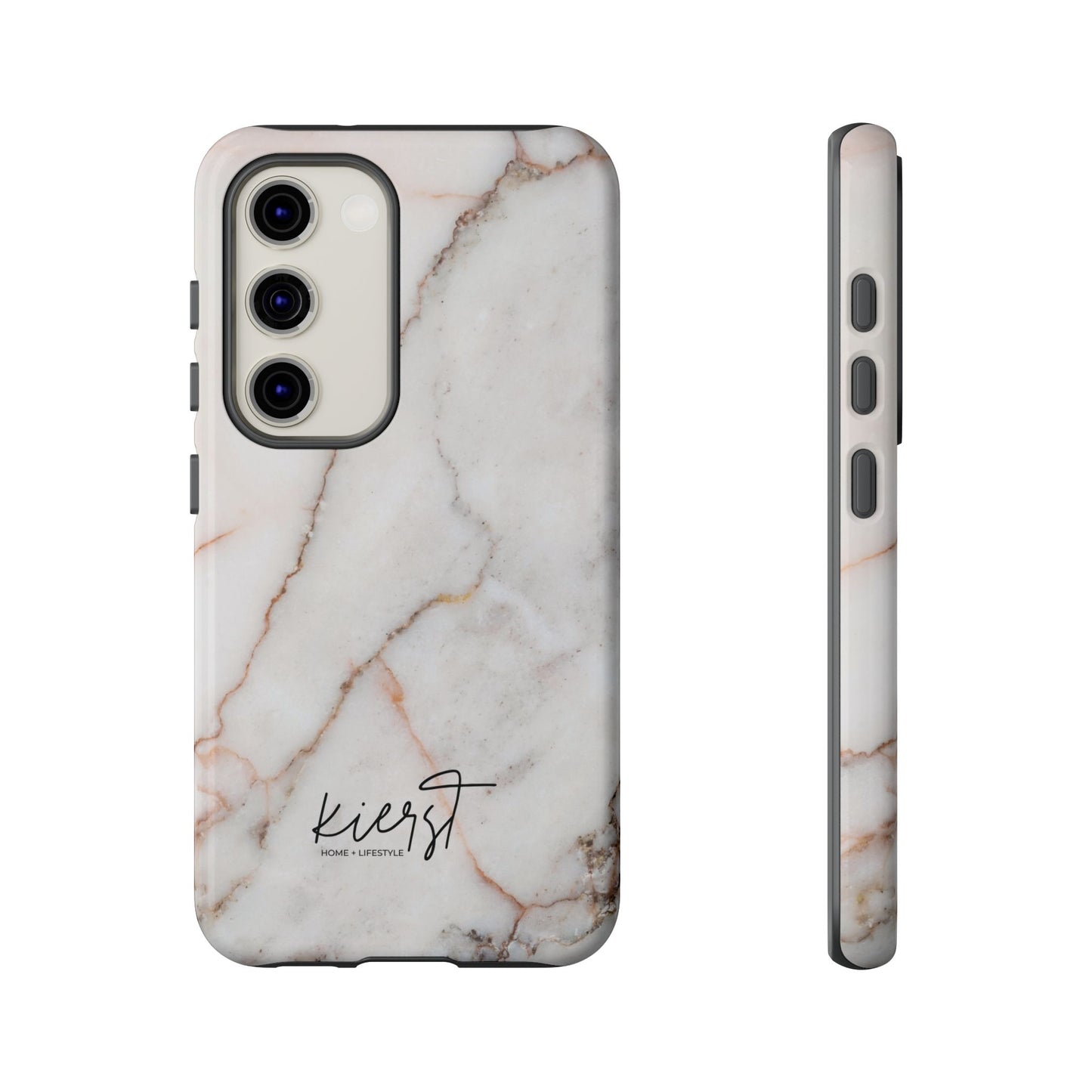 Warm White Marble Samsung Galaxy Phone Case