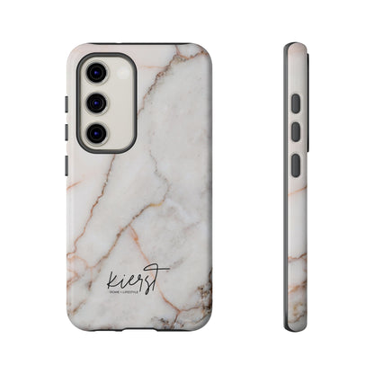 Warm White Marble Samsung Galaxy Phone Case