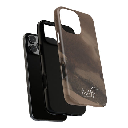 Brown Abstract iPhone Case