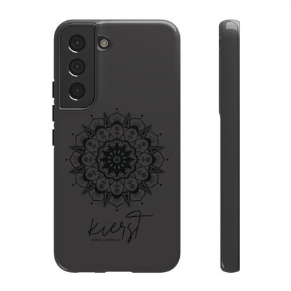Black Mandala Samsung Galaxy Phone Case | Elevated Symmetry, Timeless Energy