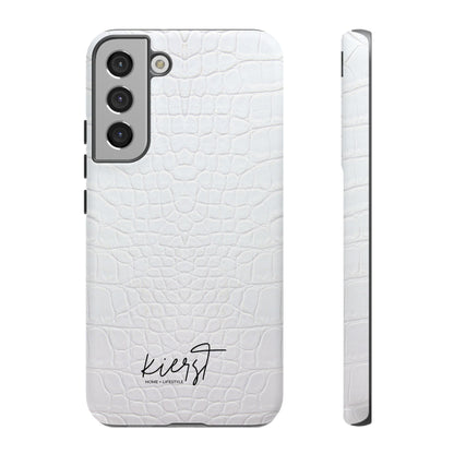White Alligator Samsung Galaxy Case | Classic Texture Meets Modern Edge