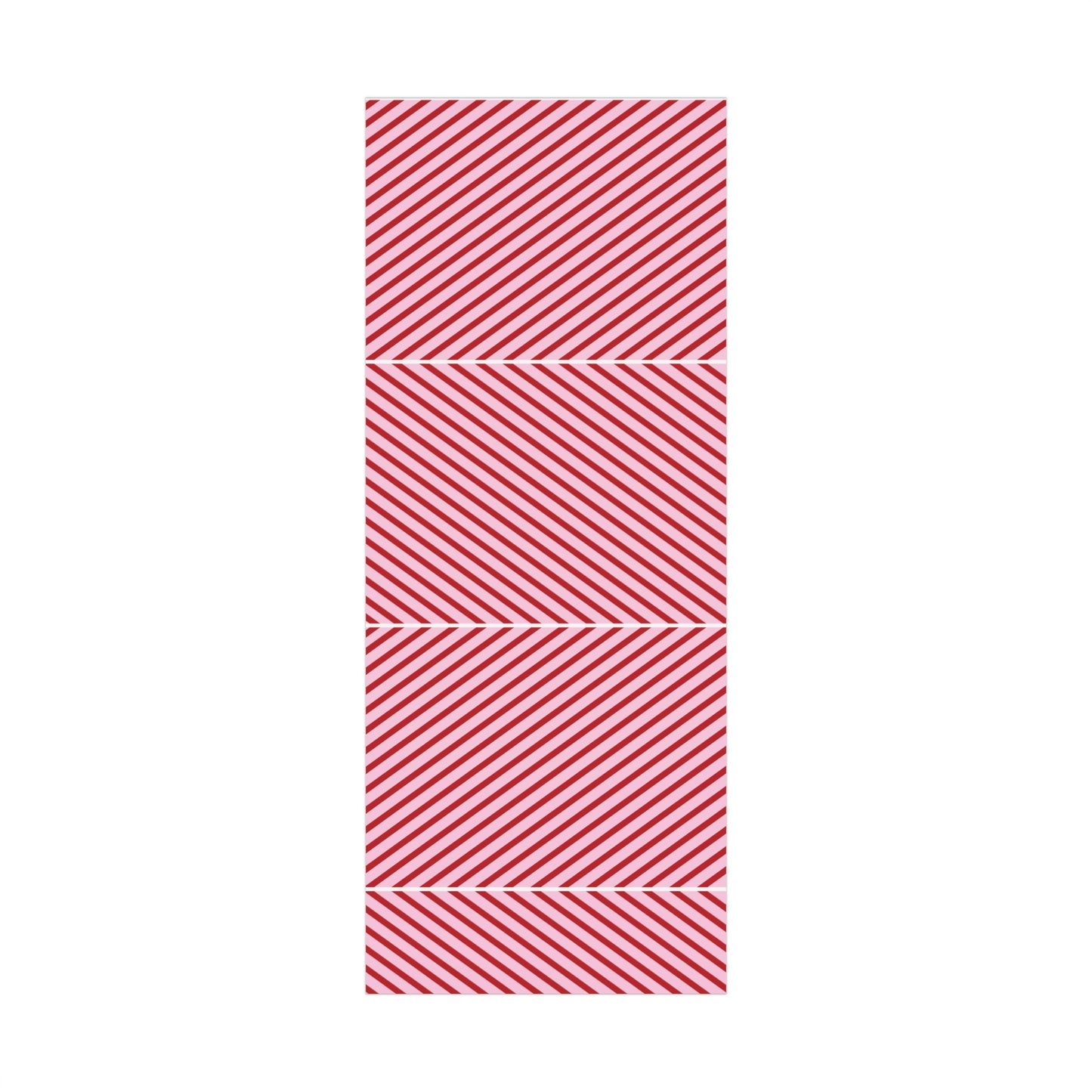 Pink and Red Diagnol Striped Wrapping paper