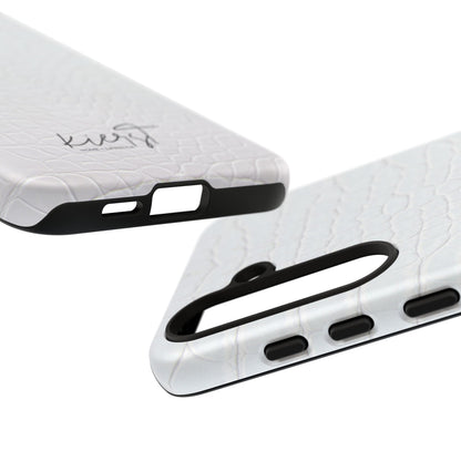 White Alligator Samsung Galaxy Case | Classic Texture Meets Modern Edge