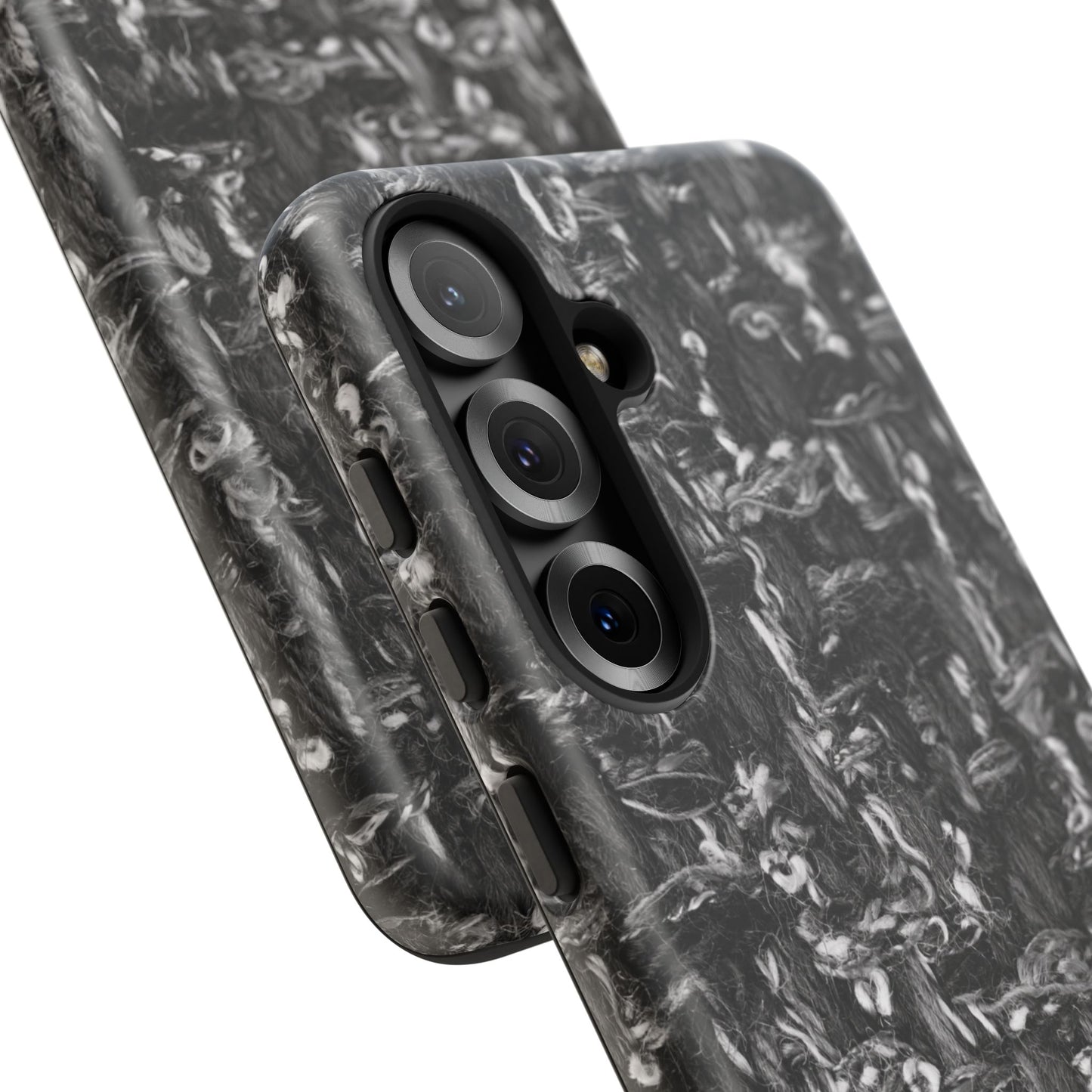 Grey Tweed Print Samsung Galaxy Phone Case