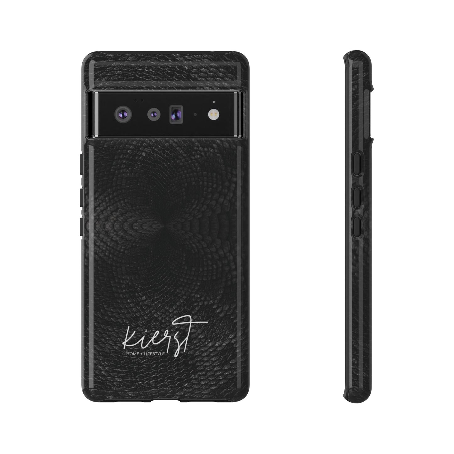 Black + Grey Snake Print Google Pixel Phone Case