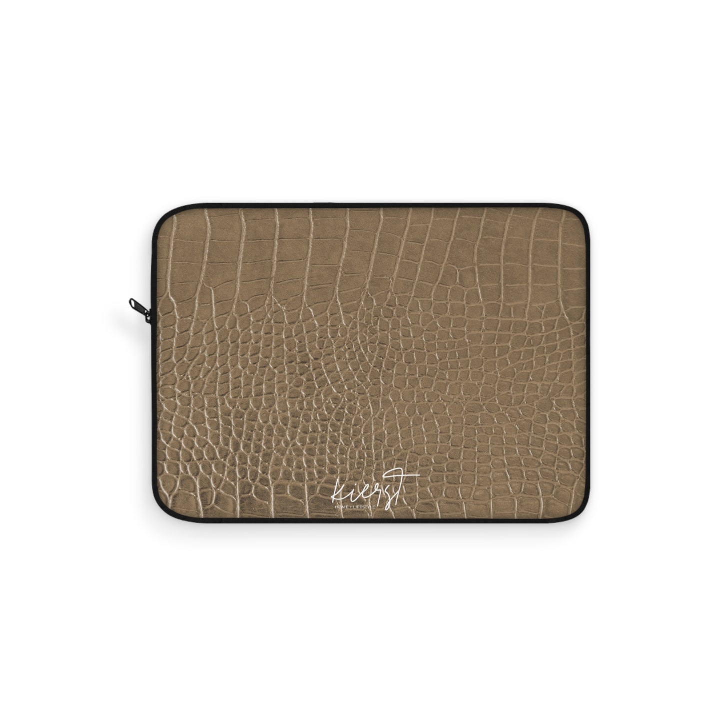 Tan Alligator Laptop Sleeve | Refined Texture Meets Everyday Function
