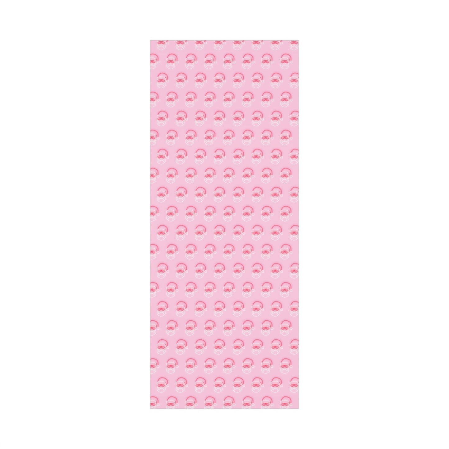 Neon Sign Santa on Pink Wrapping paper