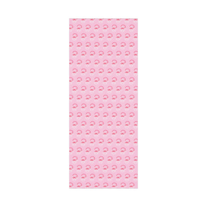 Neon Sign Santa on Pink Wrapping paper