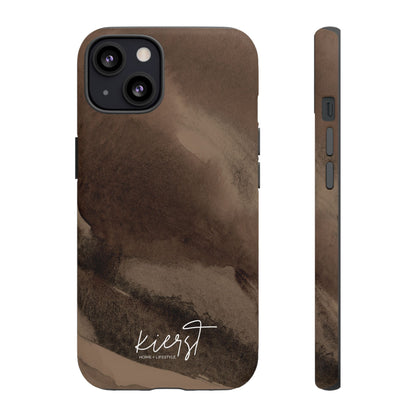 Brown Abstract iPhone Case