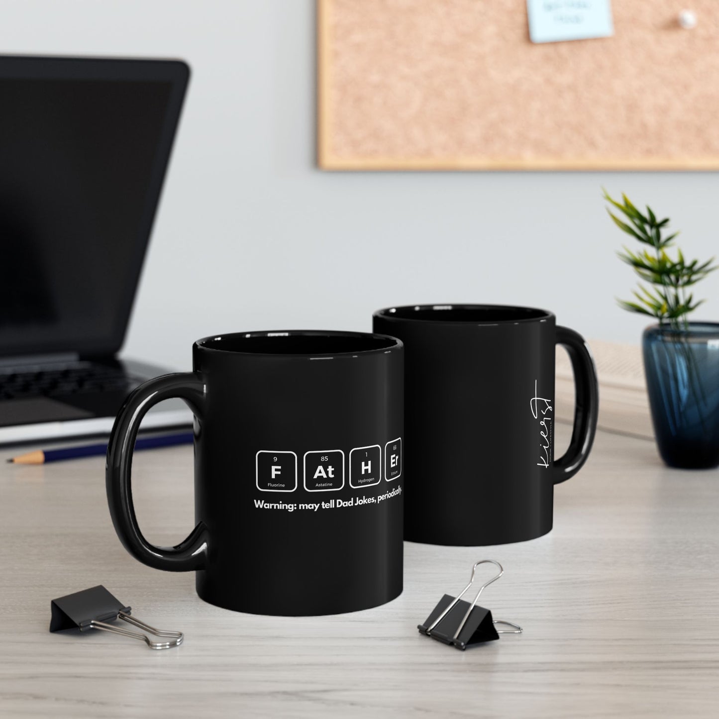 Periodic Dad Jokes Mug – Black Edition